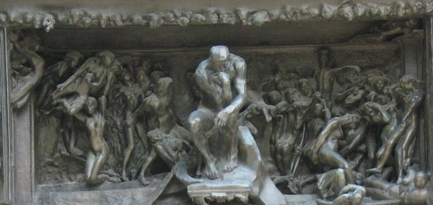 Myśliciel H185cm Rzeźba figura z brązu najbardziej znana na świecie