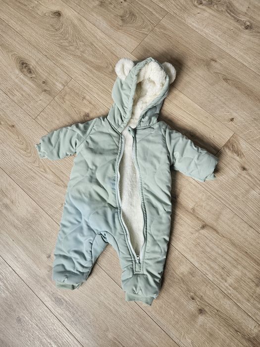 Kombinezon zimowy miś miętowy 74