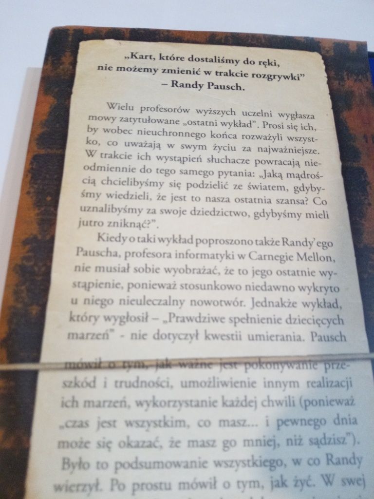 Ostatni wykład - Randy Pausch
Randy Pausch
