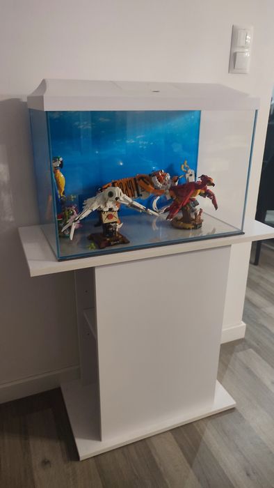 Stolik pod akwarium biały
