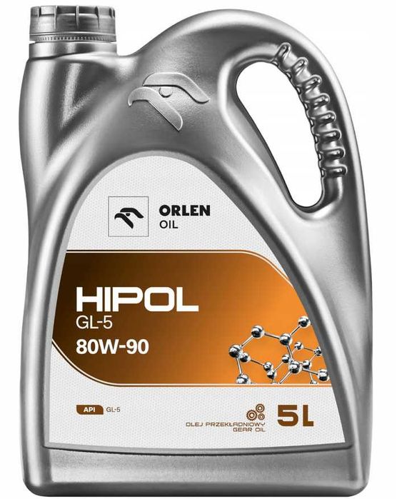 Olej Przekładniowy Mineralny Orlen Oil HIPOL GL-5 80W-90 | 5L