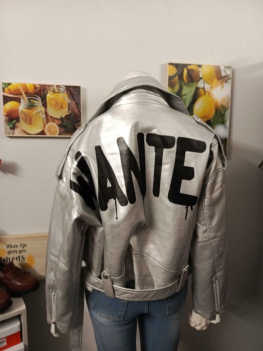 Ramoneska srebrna napisy rozmiar M