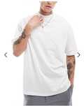 ASOS DESIGN Essential Biały T shirt oversize z zabudowanym dekoltem XL