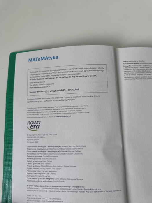 MATeMAtyka 1. Podręcznik dla LO i technikum. Zakres podstawowy.