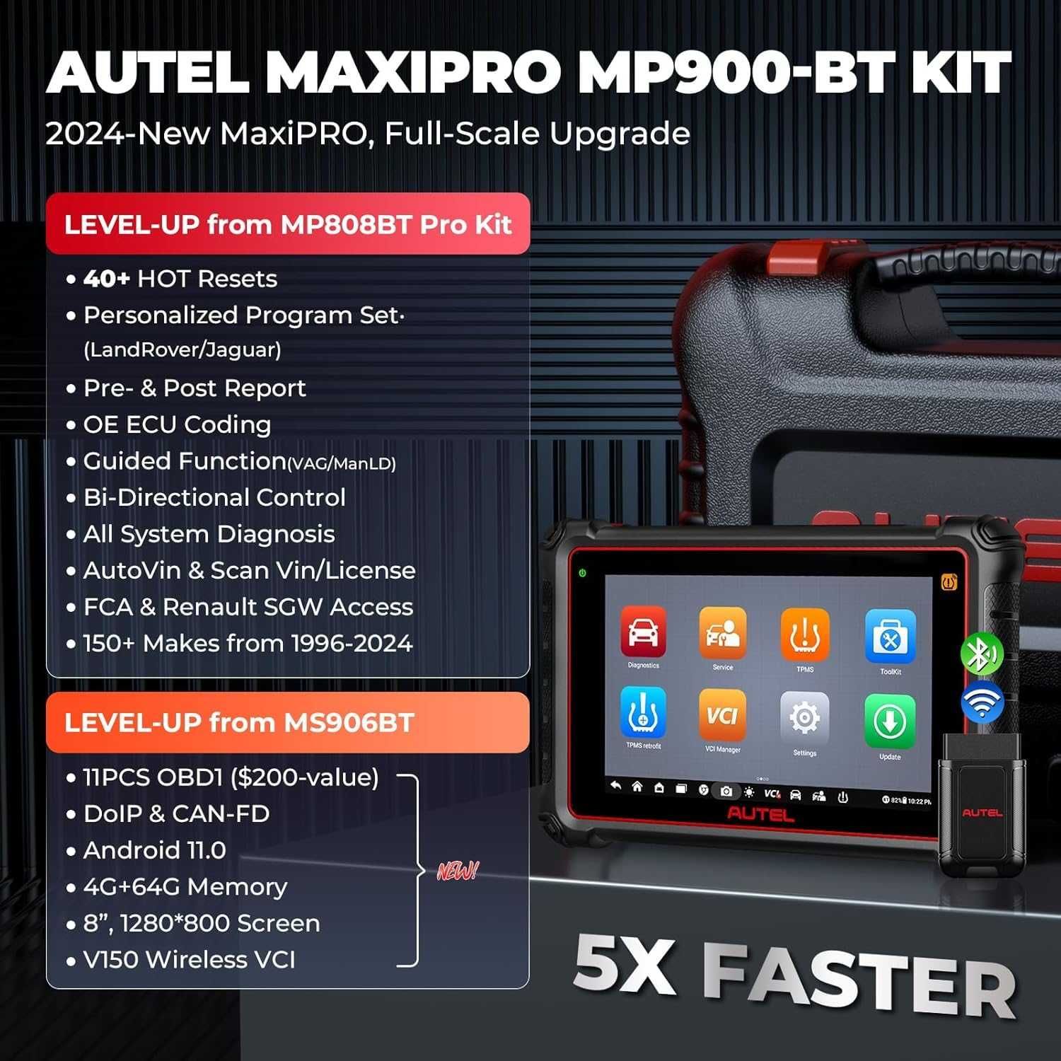 Máq. Diagnostico Auto Autel Maxipro MP900BT