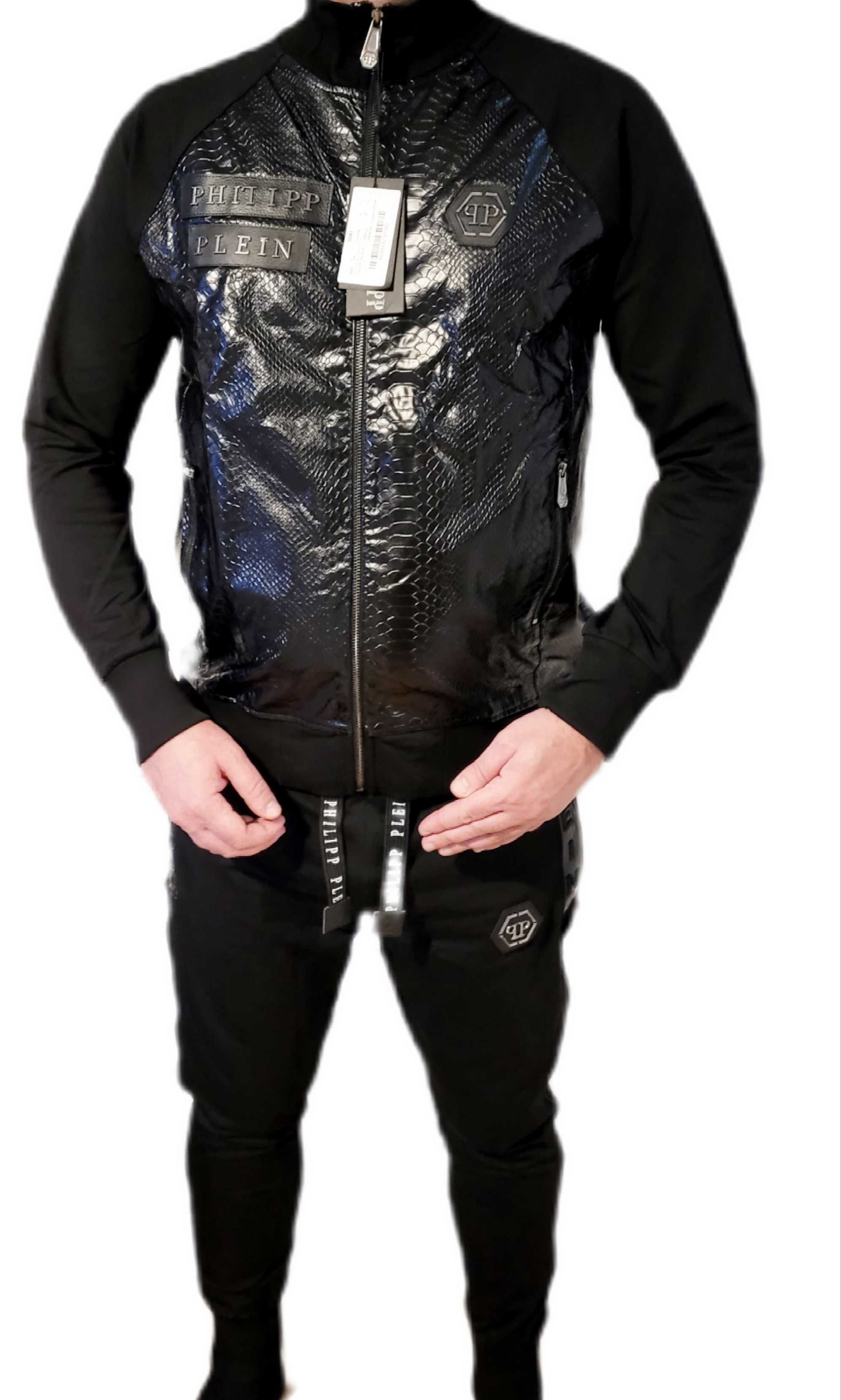 Dres Komplet Philipp Plein  Wężowa wstawka Skull