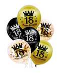 Balony gumowe 18,30,40,50,60 lat Happy Birthday zestaw