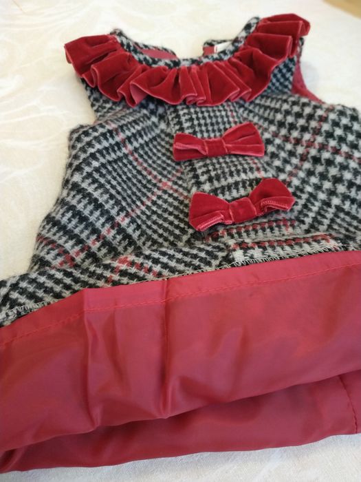 Vestido de Natal para bebé 12 meses