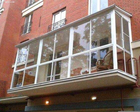 Французький балкон ум.Глобине. Безрамне ПАНОРАМНЕ скління. Вікна Двері