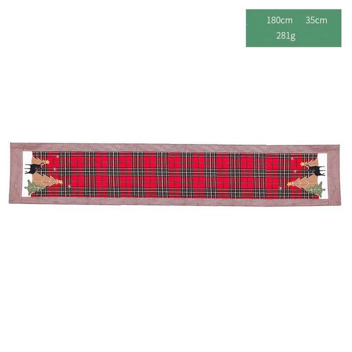 Набір-Різдвяно-Новорічна скатертина-доріжка+6 підтарільників