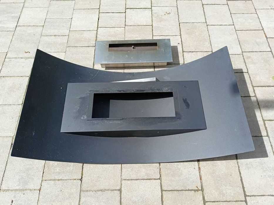 Biokominek, biomisa. Kolor czarny. Wersja XXL, 75 x 40 x 17.