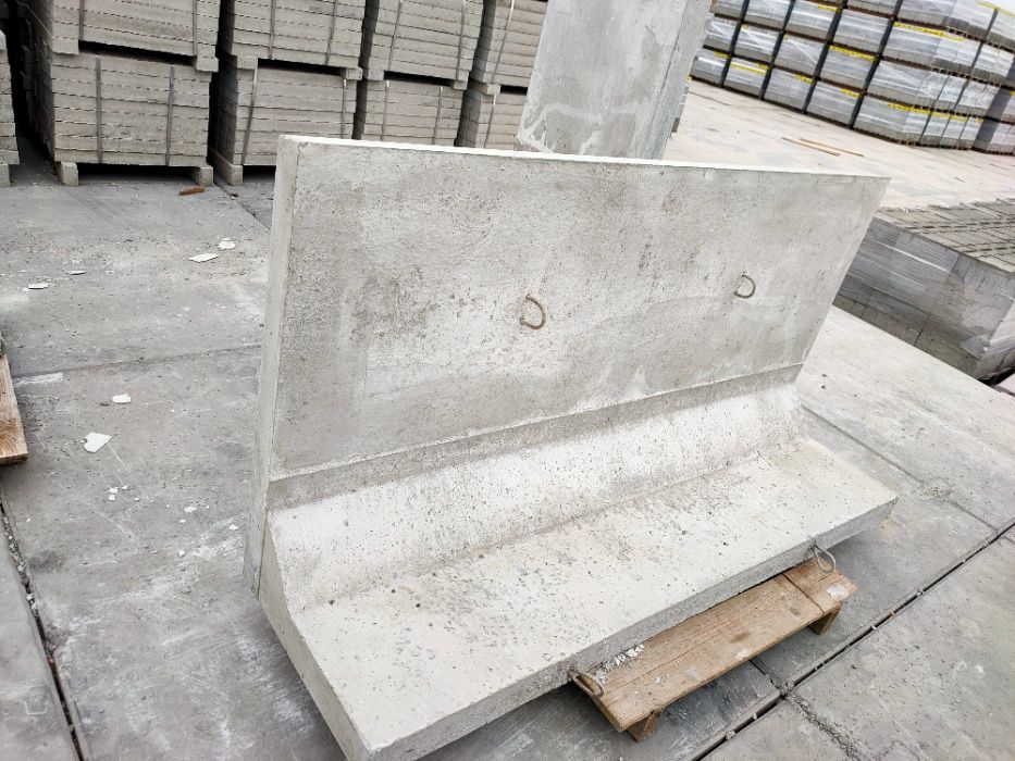 Mur oporowy typu L, mury oporowe elki 150x200x80 prefabrykat muru