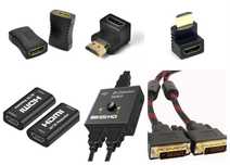 Переходник HDMI м-м муфта уголок 90 270 switch splitter HDMI DVI -D