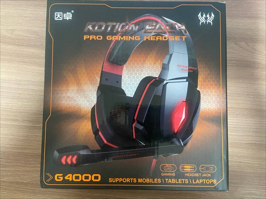 Kotion each g4000 red стильні геймерські навушники