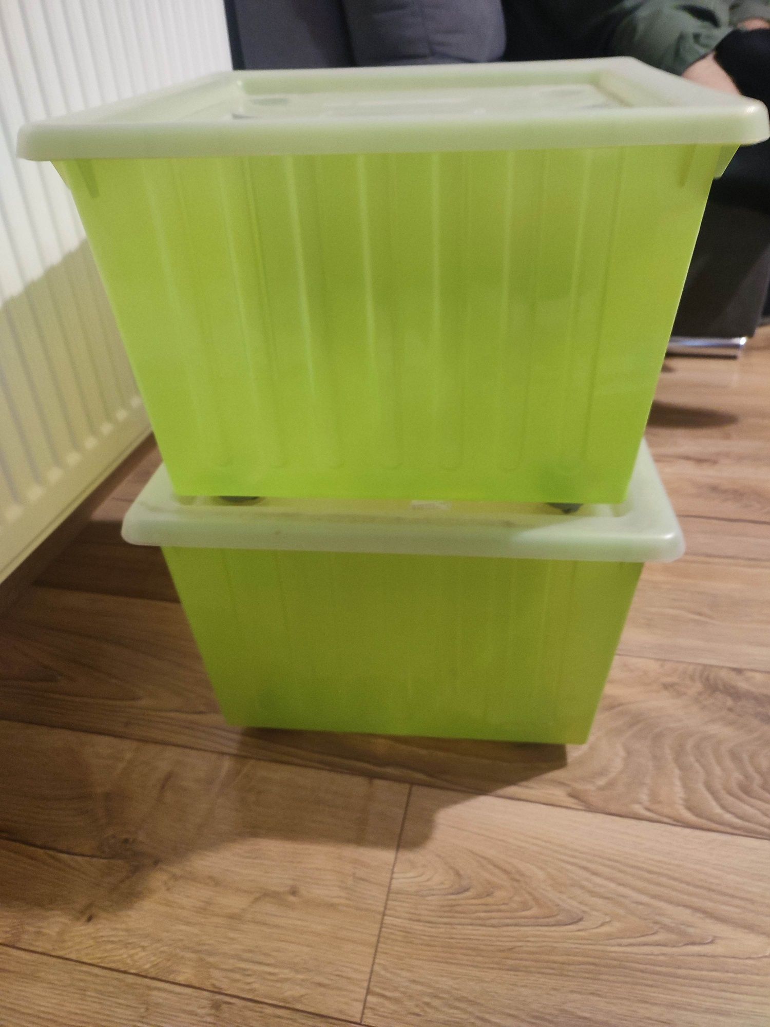 IKEA Vessla pudełko na kółkach z przykrywką 2 szt.