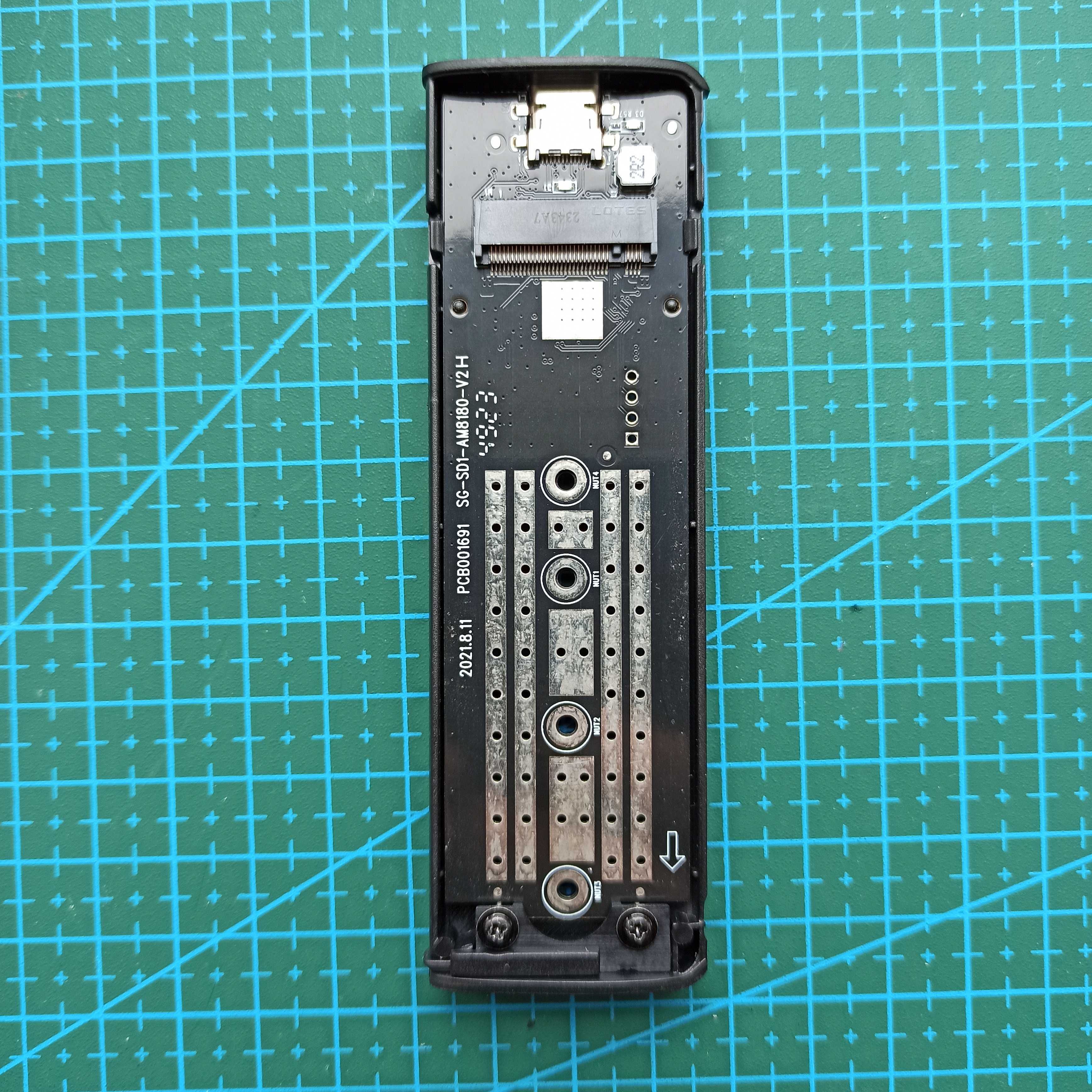 Зовнішня кишеня Lemorele SD1L корпус для SSD m.2 M/M&B-key NVME