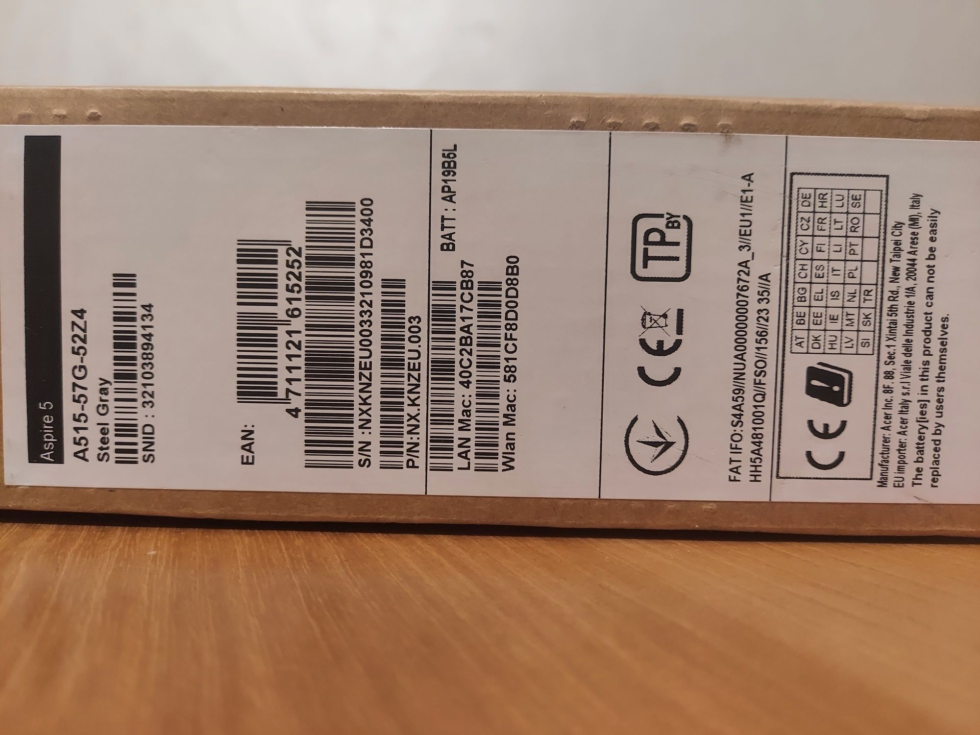 Новий ноутбук Acer Aspire 5 A515-57G-52Z4 (NX.KNZEU.003) Steel Gray