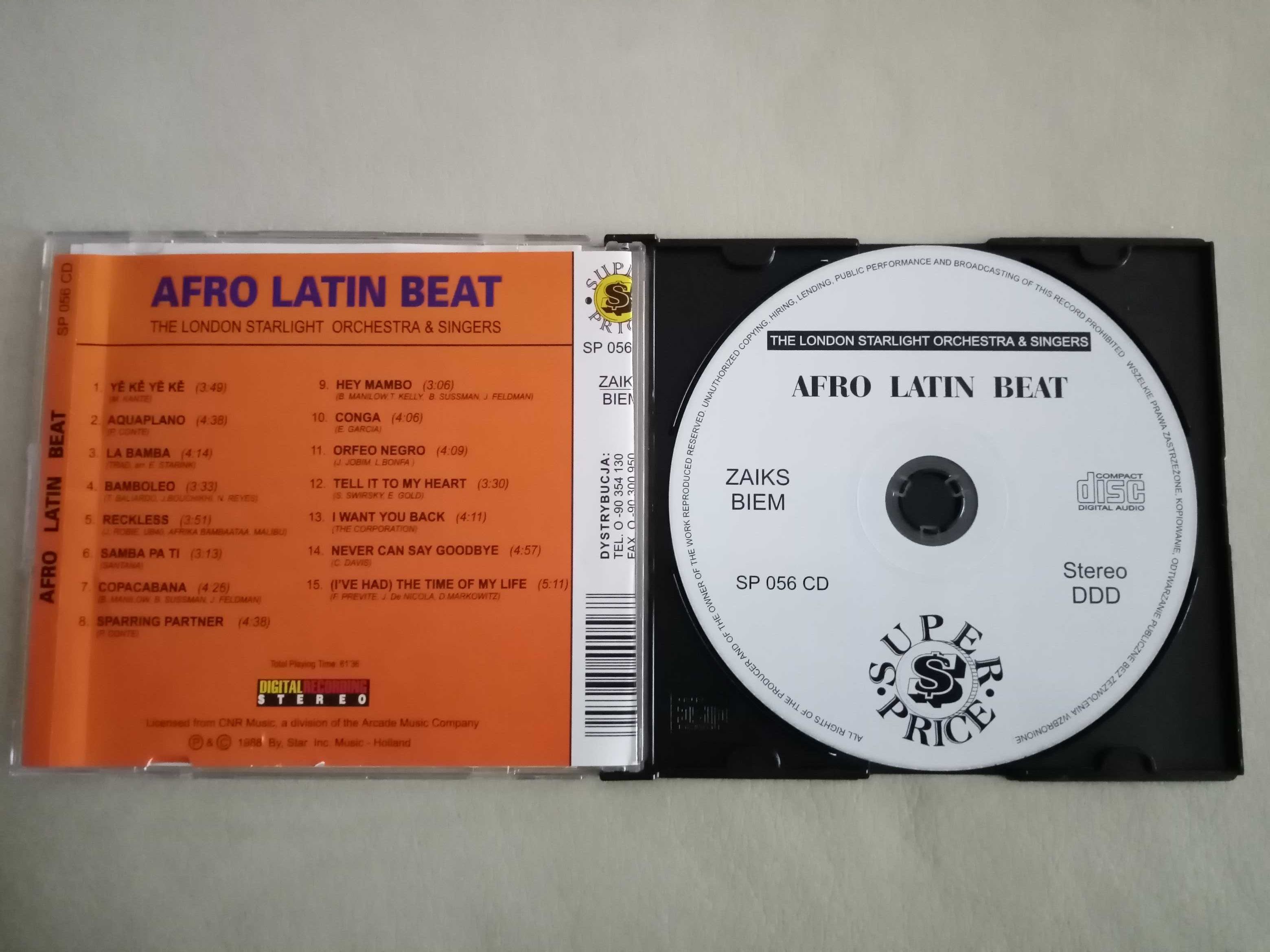CD - Afro Latin Beat - The London Starlight Orchestra & Singers. 1988,