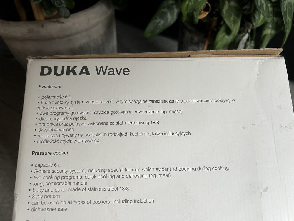 Szybkowar Duka Wave 6L