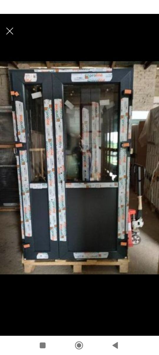 Drzwi PCV dwuskrzydłowe 125/210 , 140/210 180/210