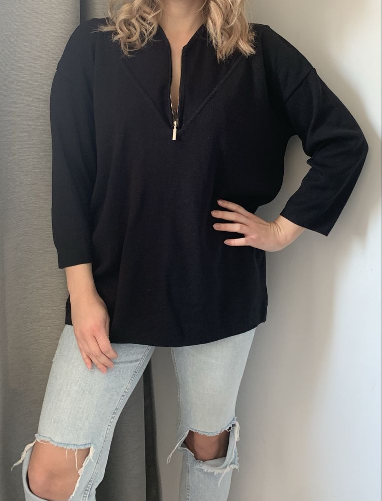 Bitte Kai Rand Active bluza czarna basic minimalizm oversize