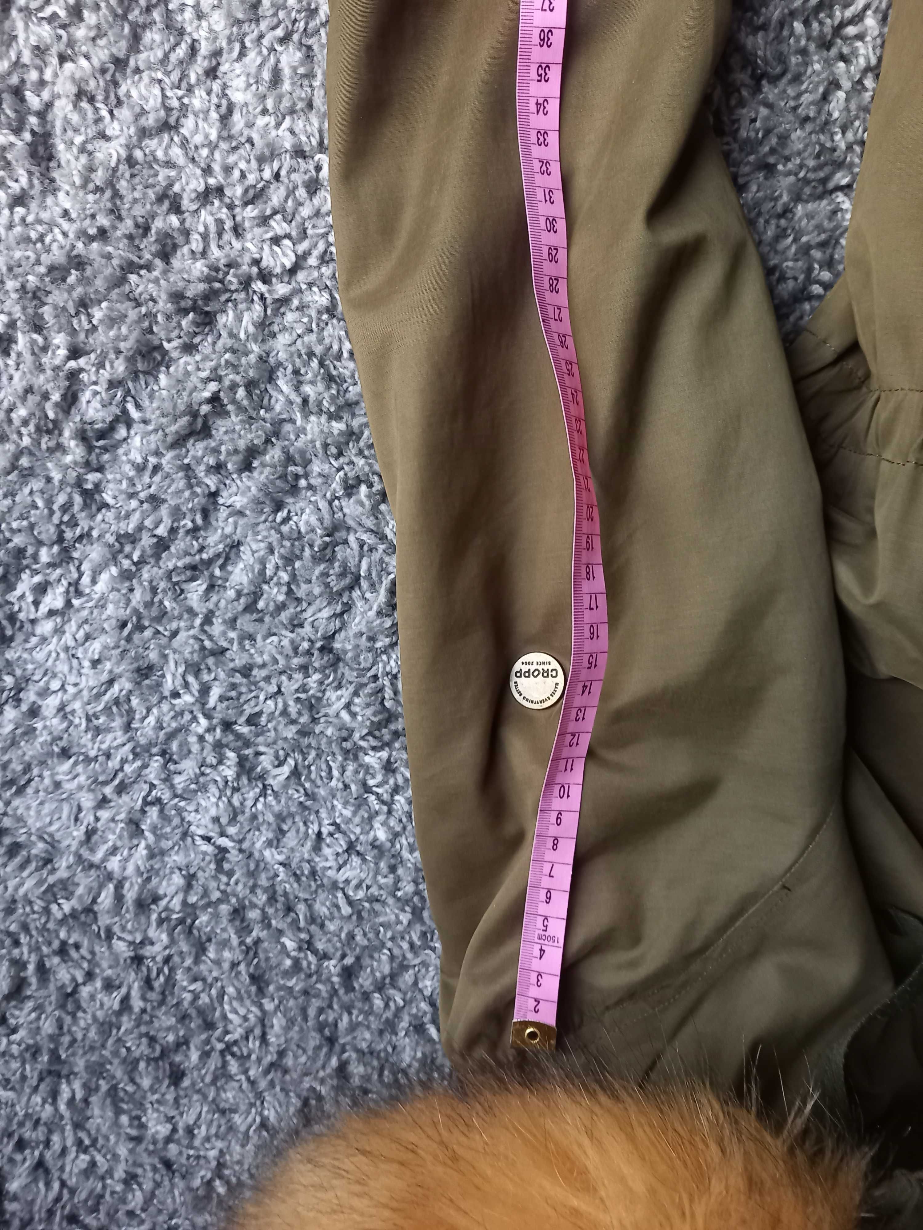 Kurtka parka cropp khaki XS  lub rozmiar 164