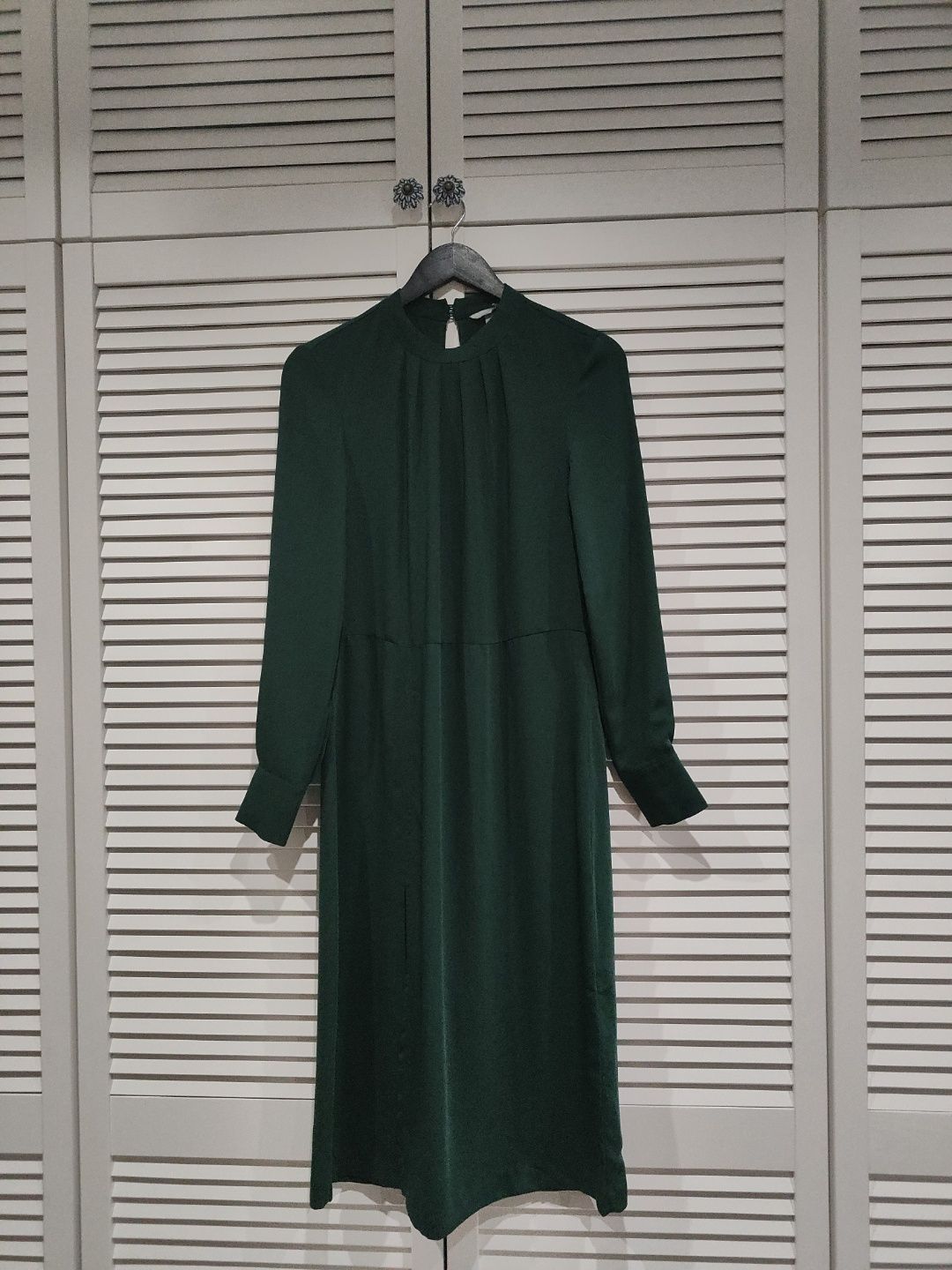 Смарагдова міді сукня, S/36, H&M