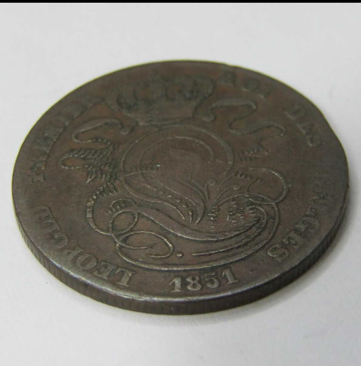 1847 Belgium Copper 5 Cent