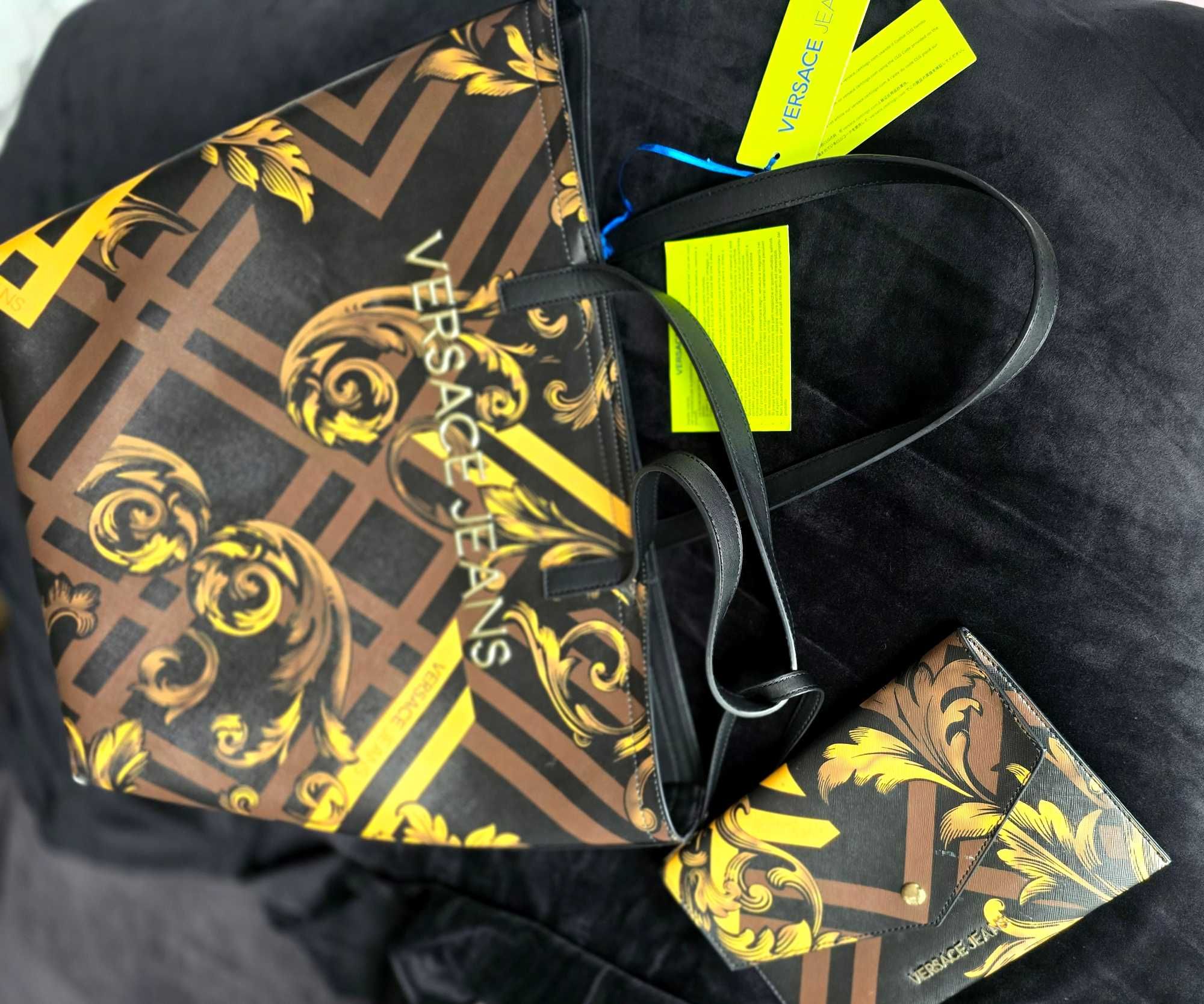 Versace Jeans Oryg. torba wzór Leultowy model baroque XXL  kosmetyczka