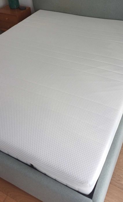 IKEA AKREHAMN, colchão de espuma, firme/branco, 160x200 cm