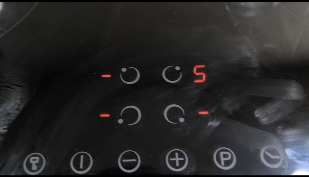 Placa de Indução a Funcionar