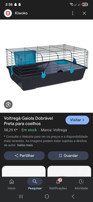 Gaiola Grande Bom estado