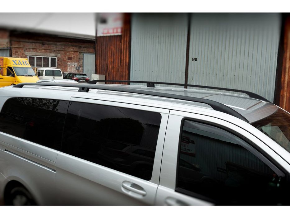 Рейлінги чорні для Mercedes Vito/V-class W447 2014 р оригінал метал