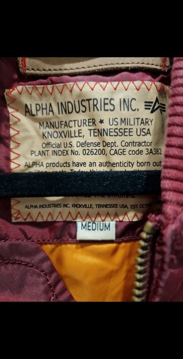 Alpha Industries MA-1 TT kurtka lotnicza bomberka nowa