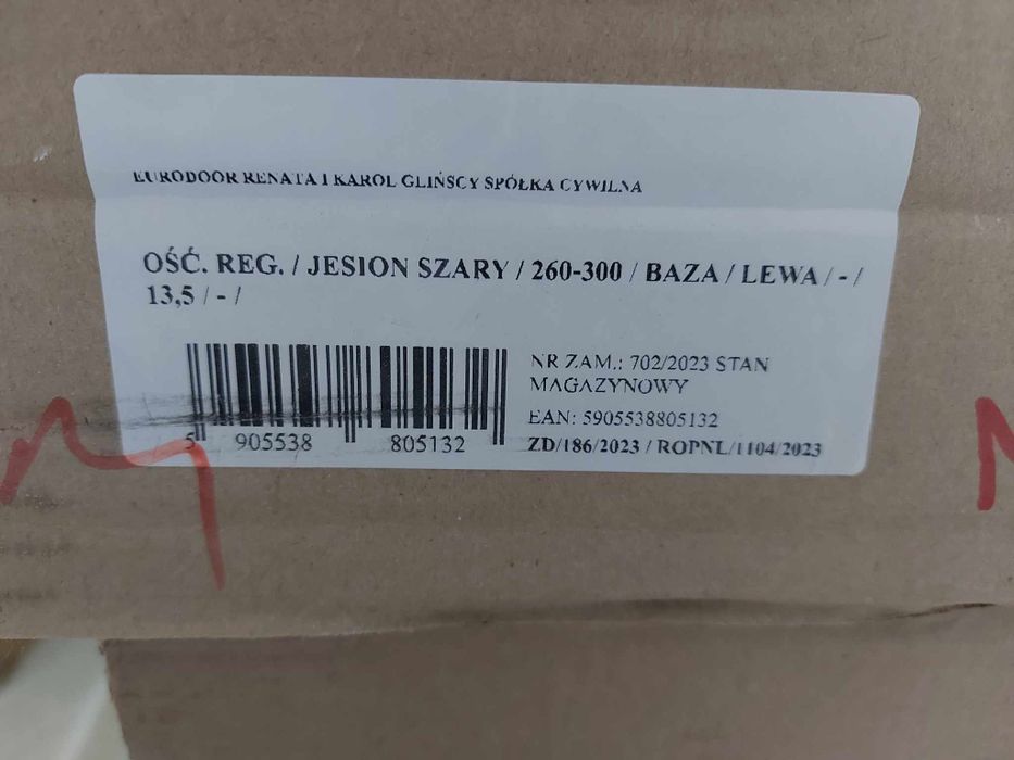 Ościeżnica regulowana do drzwi Mizar - Jesion Szary