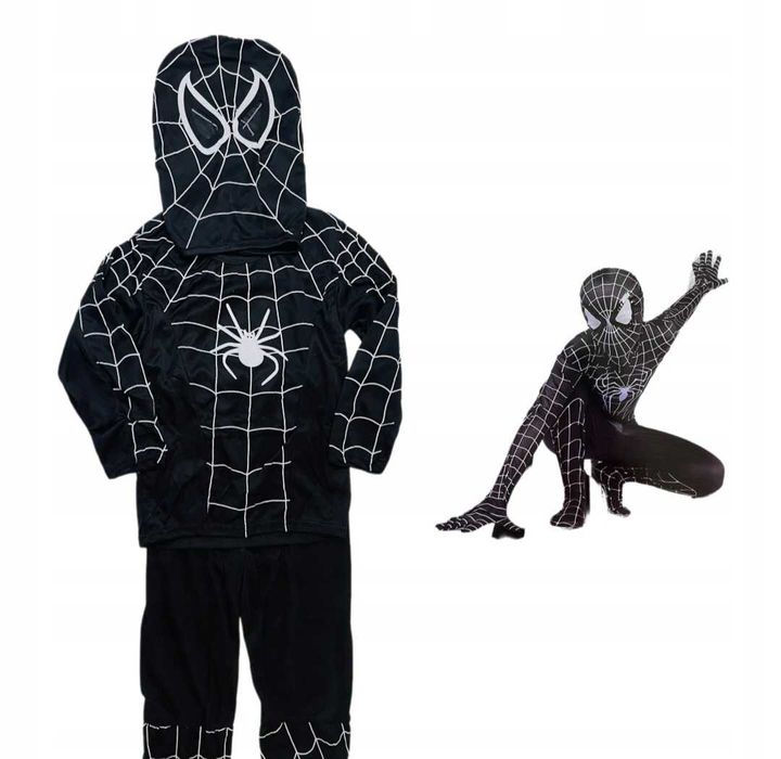spiderman Strój przebranie kostium dla chłopca superbohater 110-120