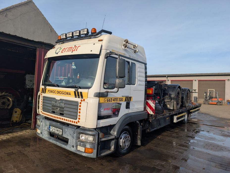 Man 12240. Pomoc drogowa BDB. 8M NAJAZD