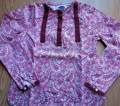 Camisa/Túnica marca Patinhos - Patrícia Mendiluce: Tam 8 Anos