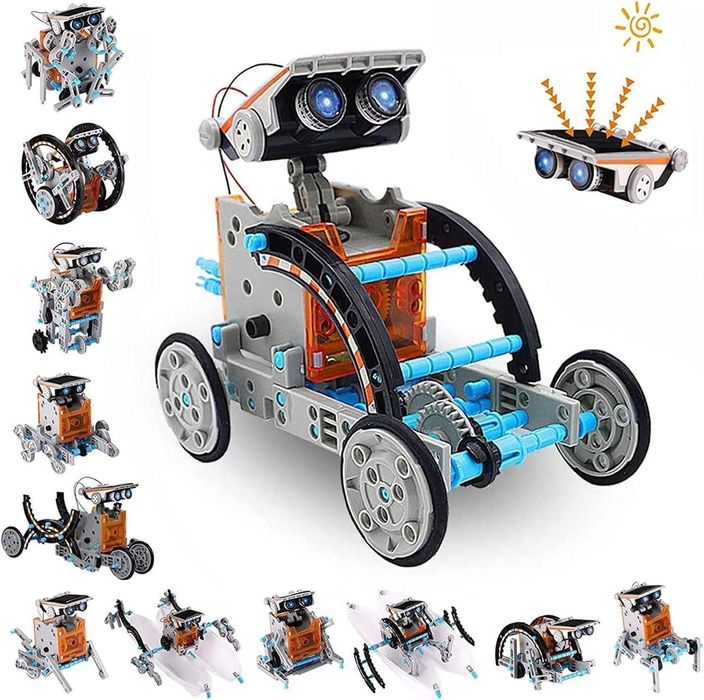 Zestaw robota solarnego ACELIFE STEM, 12 w 1 zabawka budowlana DIY
