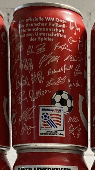Puszki kolekcjonerskie coca-cola 20szt bundesliga Niemcy 94/95