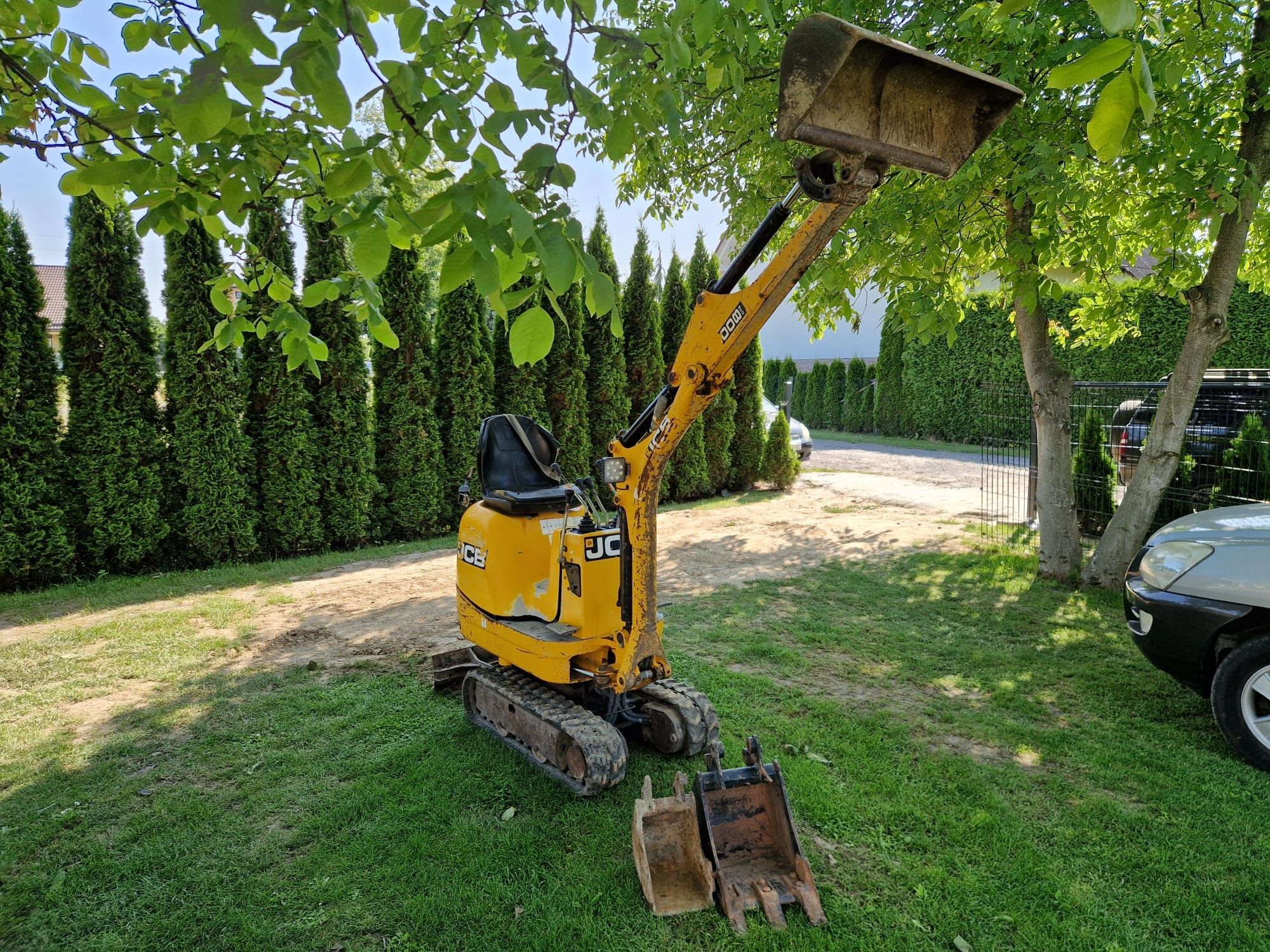 Minikoparka JCB 8008 3 łyżki/rozsuwane podwozie