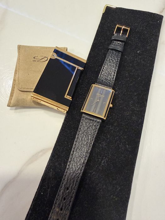 Relogio e isqueiro dupont