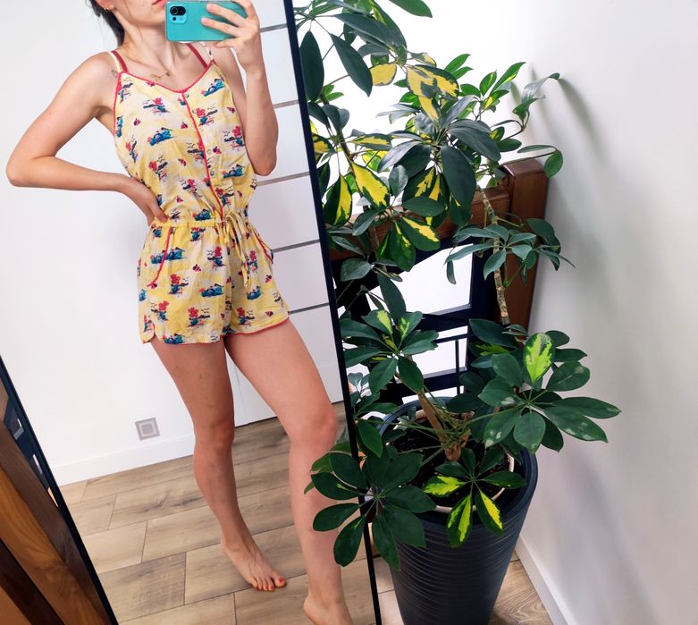 Kombinezon piękny żółty dopasowany idealny na lato F&F