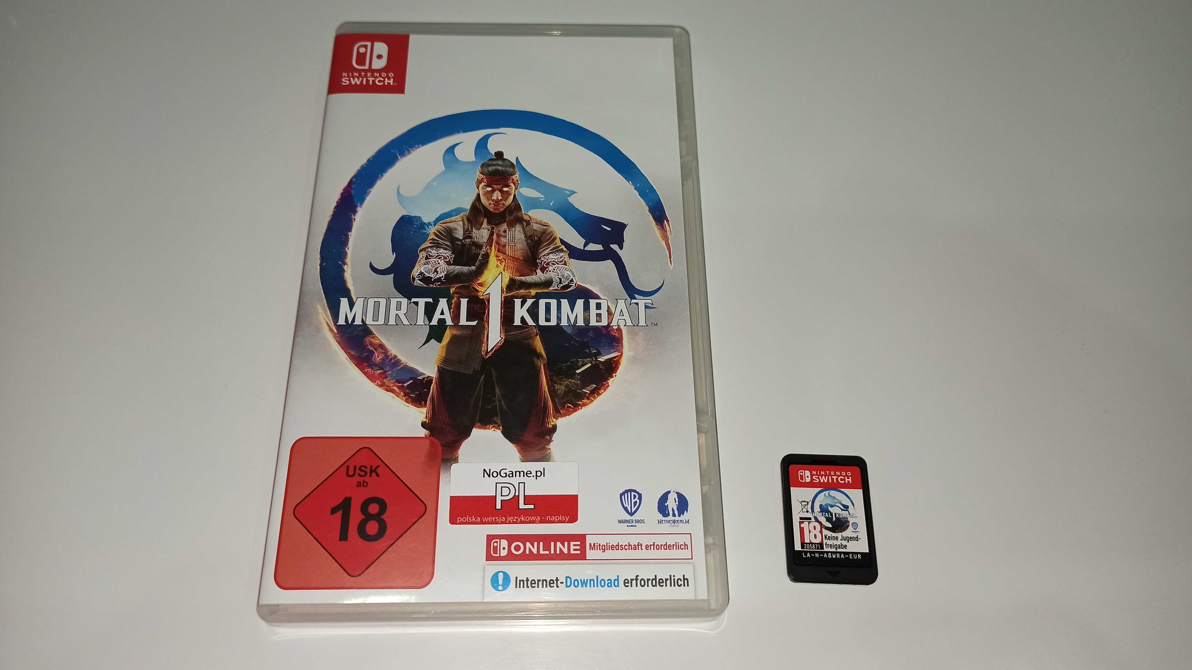 nintendo switch MORTAL KOMBAT 1 po polsku bijatyka nintendo kardridż