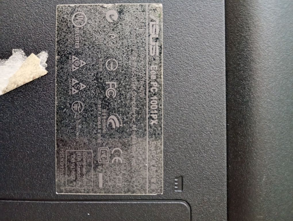Notebook asus Eeepc 1001px