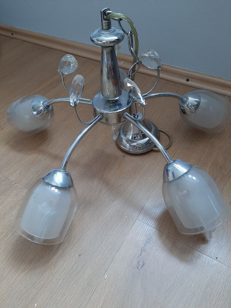 Żyrandol z 5 kloszami