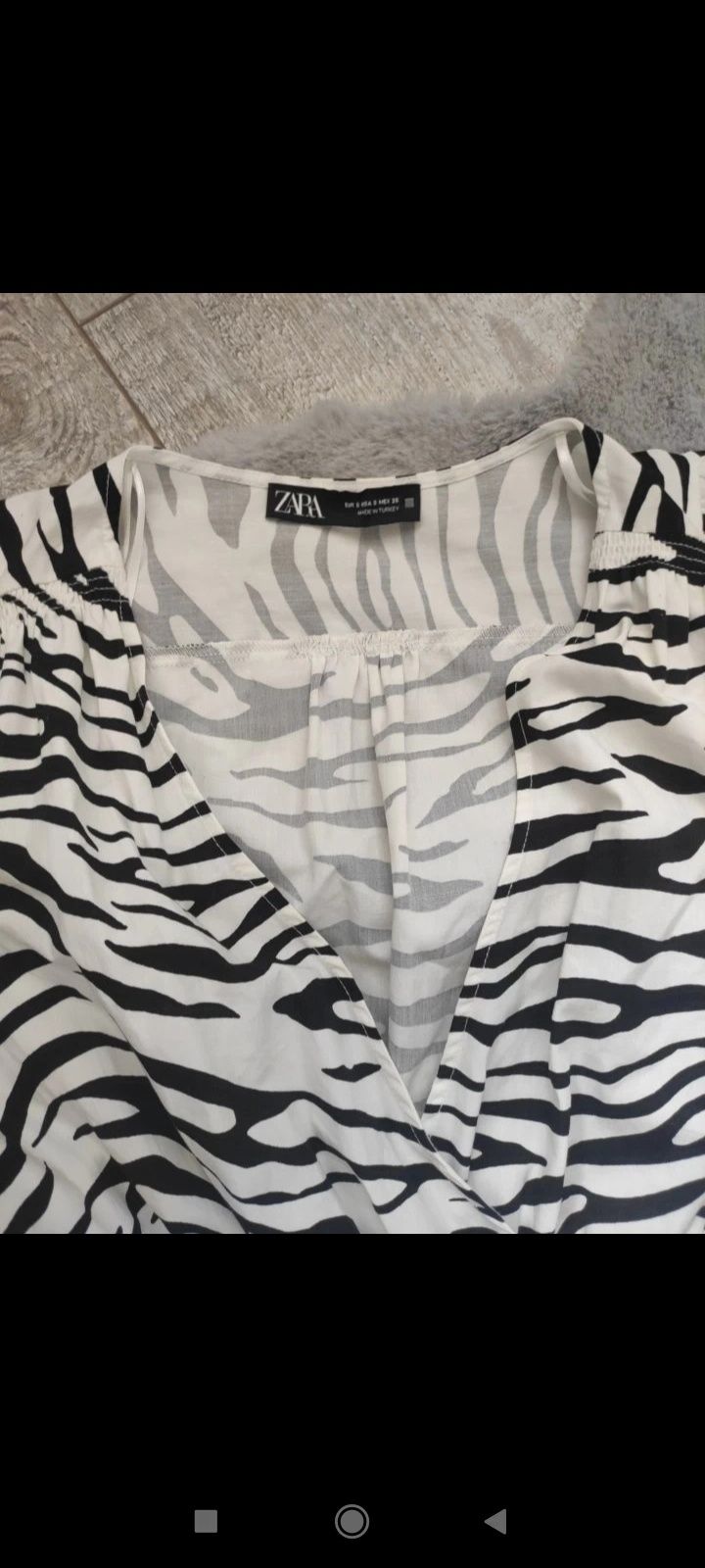 Sukienka Zara S zebra