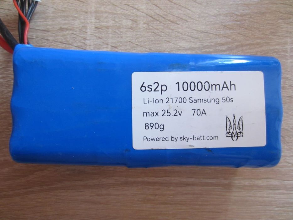 Акумуляторна батарея для FPV Li-ion 6s2p 10000mAh Samsung 50s