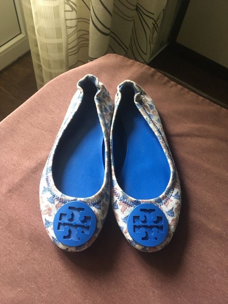 Tory Burch Кожаные балетки, 36 размер