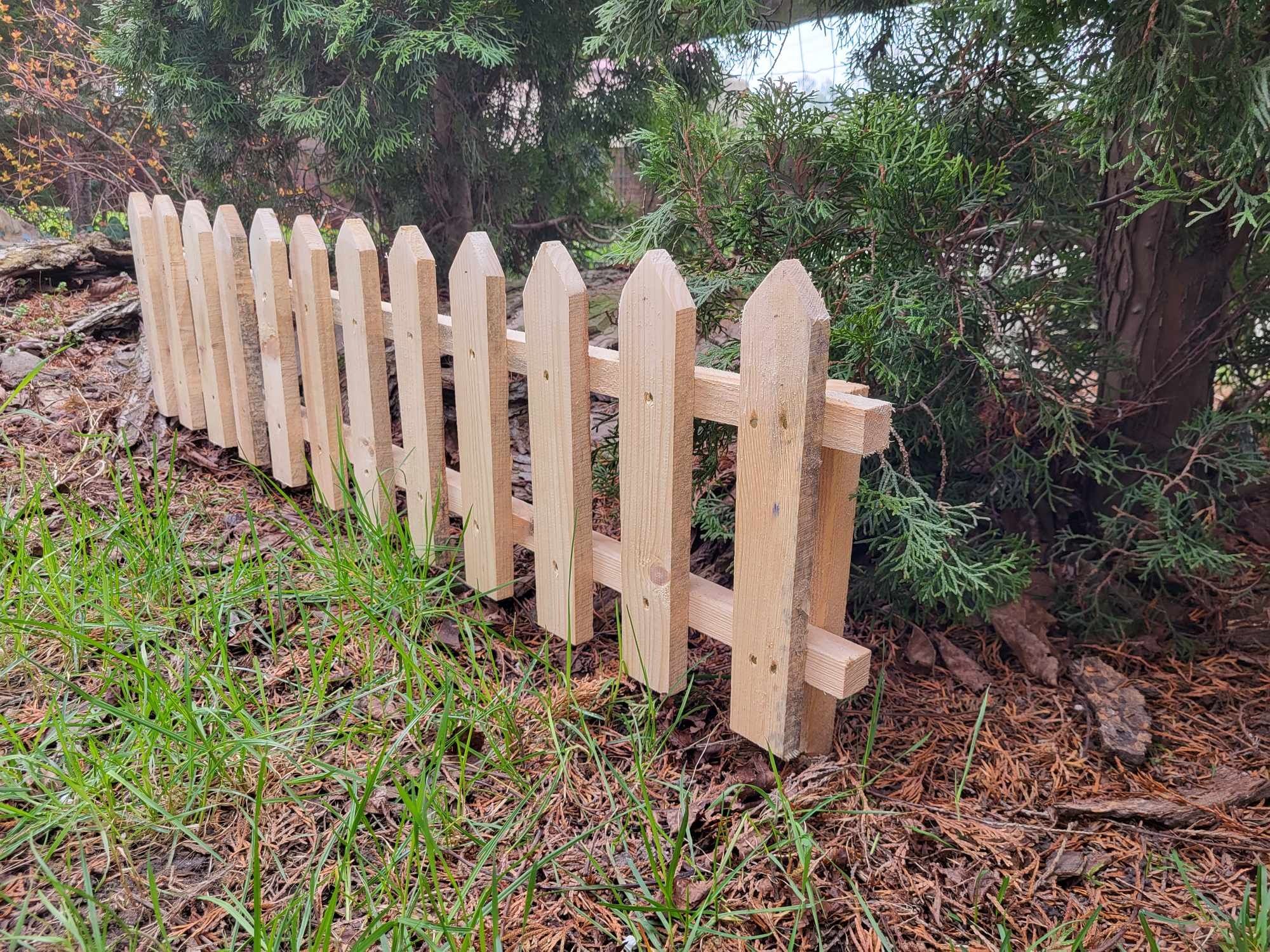 Płotki drewniane ogrodowe 120×30
